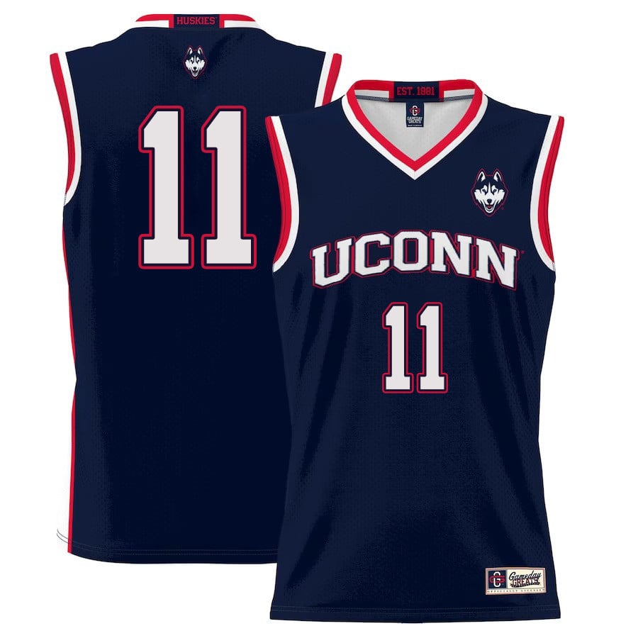 Alex Karaban 11 Uconn Huskies Basketball Men Jersey - Navy
