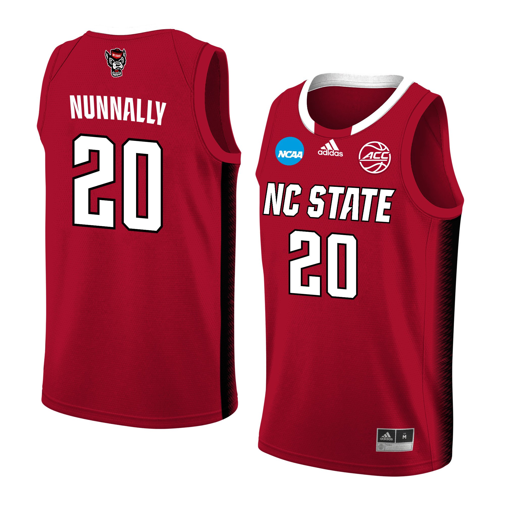 Alex Nunnally 20 Nc State Wolfpack 2024 Men's Basketball Jersey - Red, Unisex Jersey
