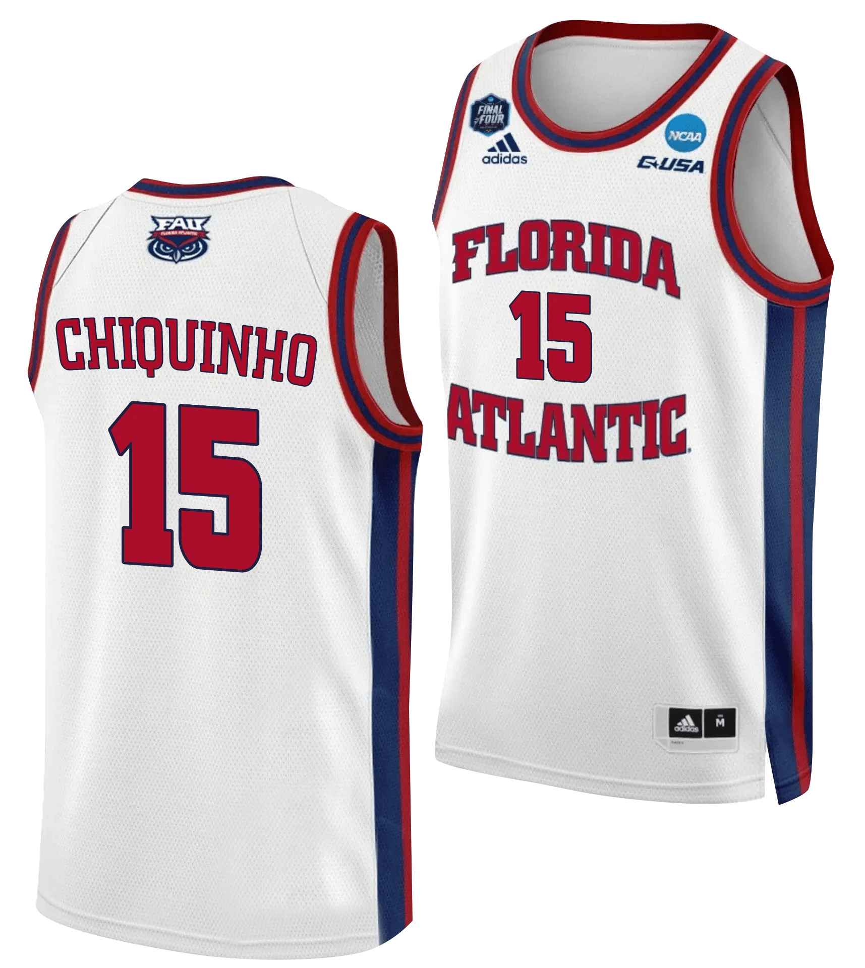 Alijah Martin 15 Fau Owls 2023 Final Four Basketball Men Jersey- White