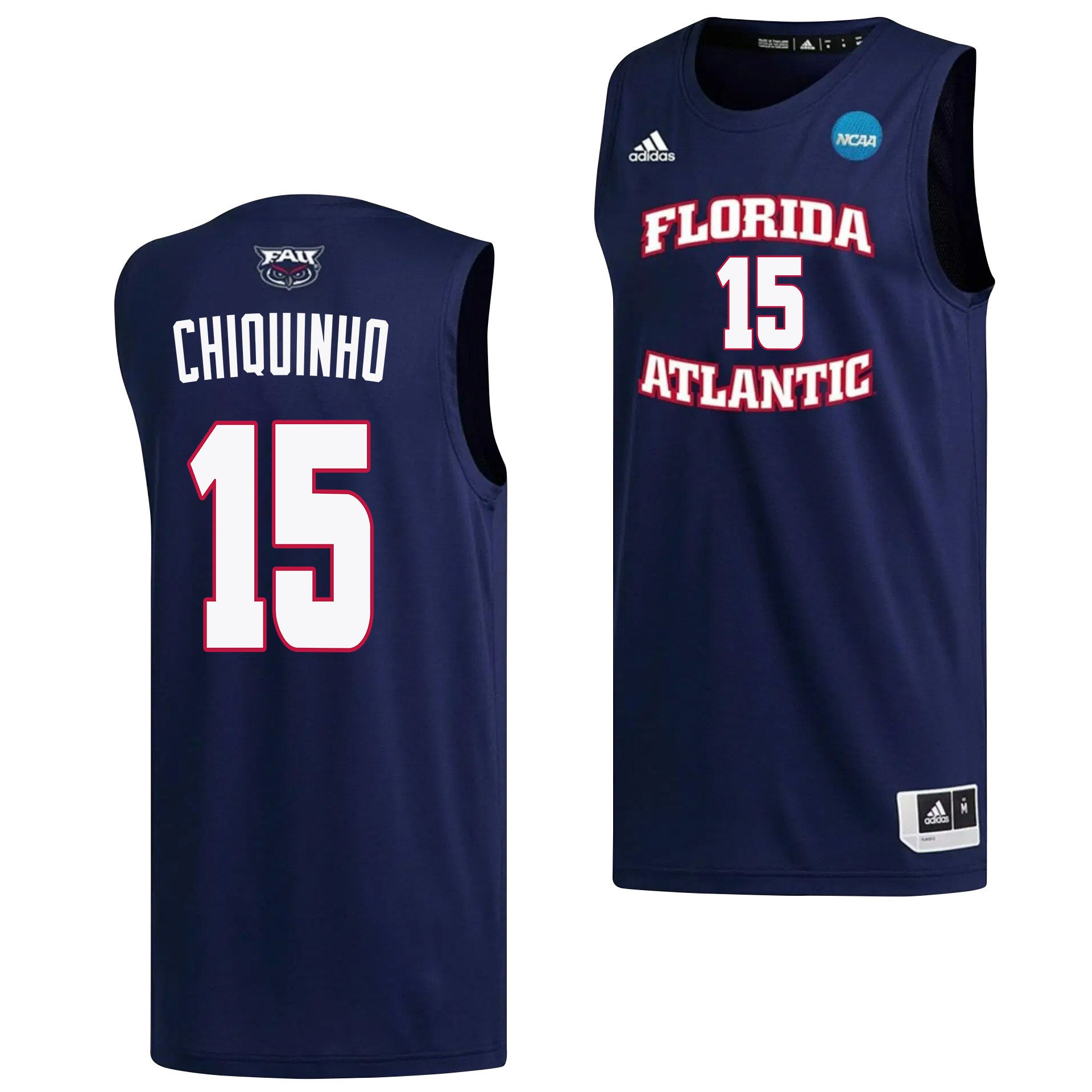 Alijah Martin 15 Fau Owls 2023 March Madness Basketball Men Jersey- Navy