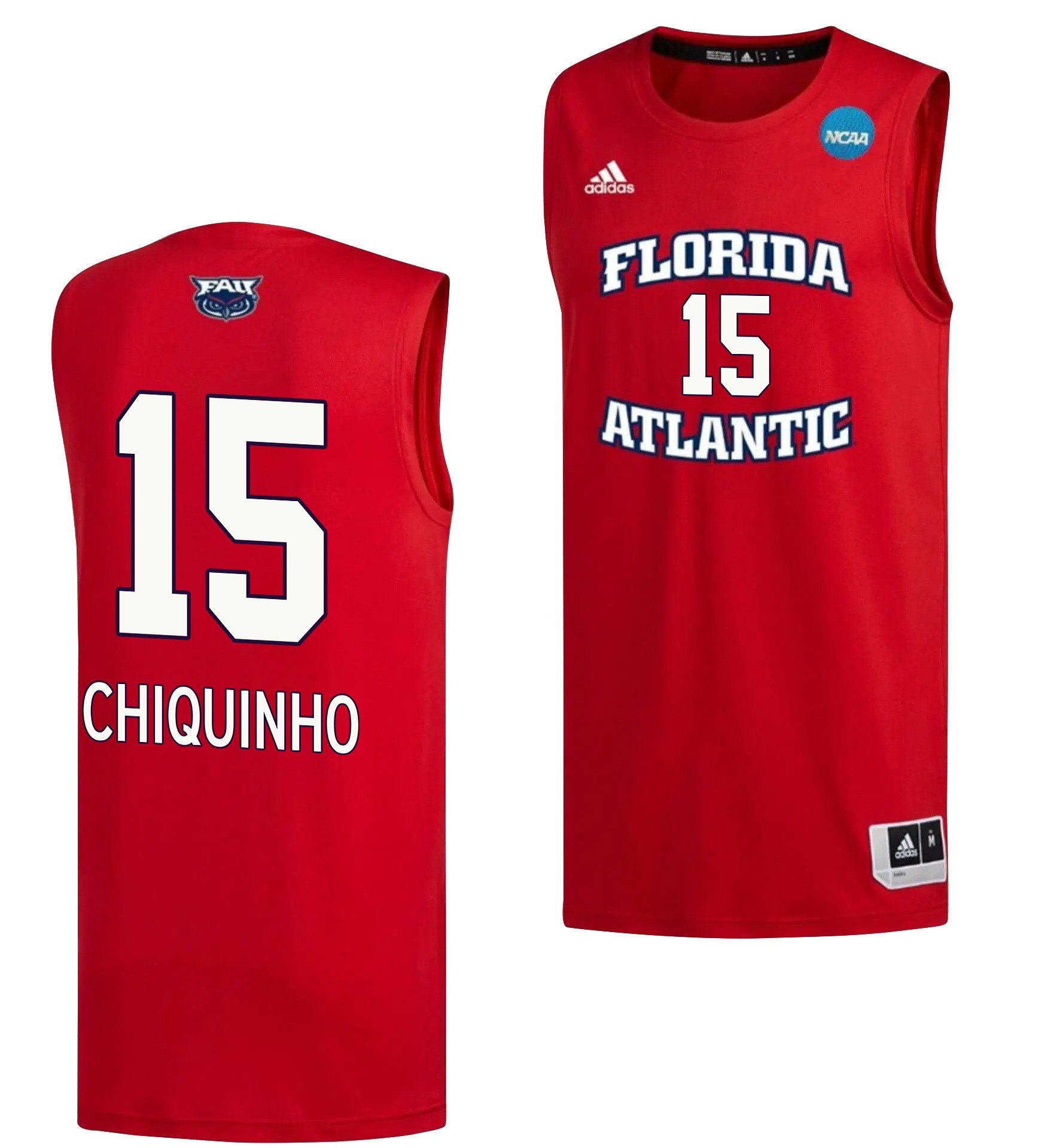 Alijah Martin 15 Fau Owls 2023 March Madness Basketball Men Jersey- Red