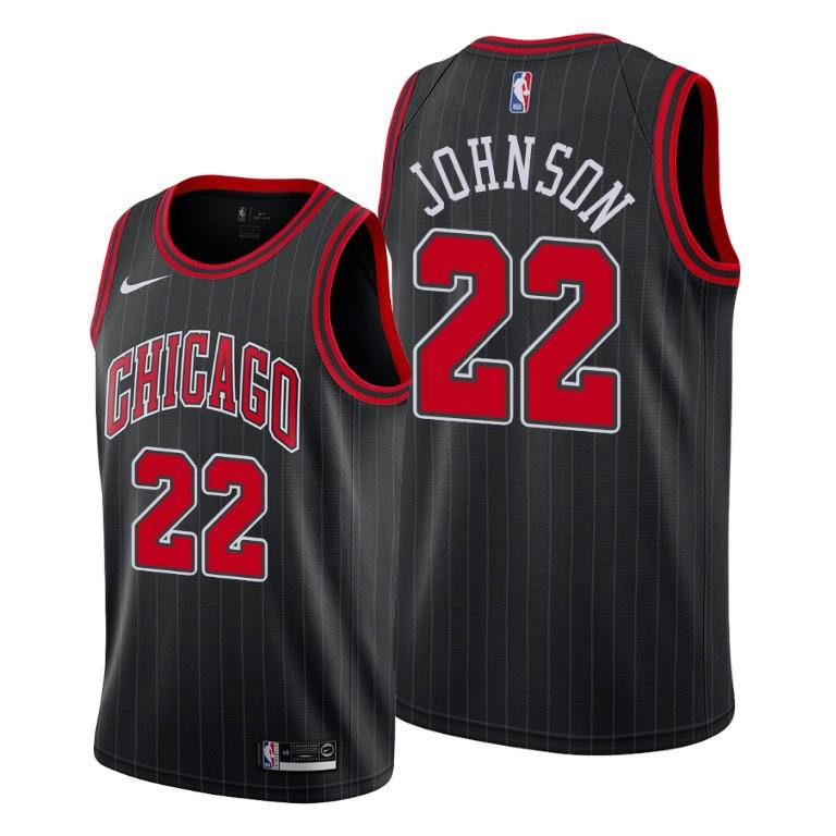 Alize Johnson Chicago Bulls Black Statement Edition Jersey 24 - Men Jersey