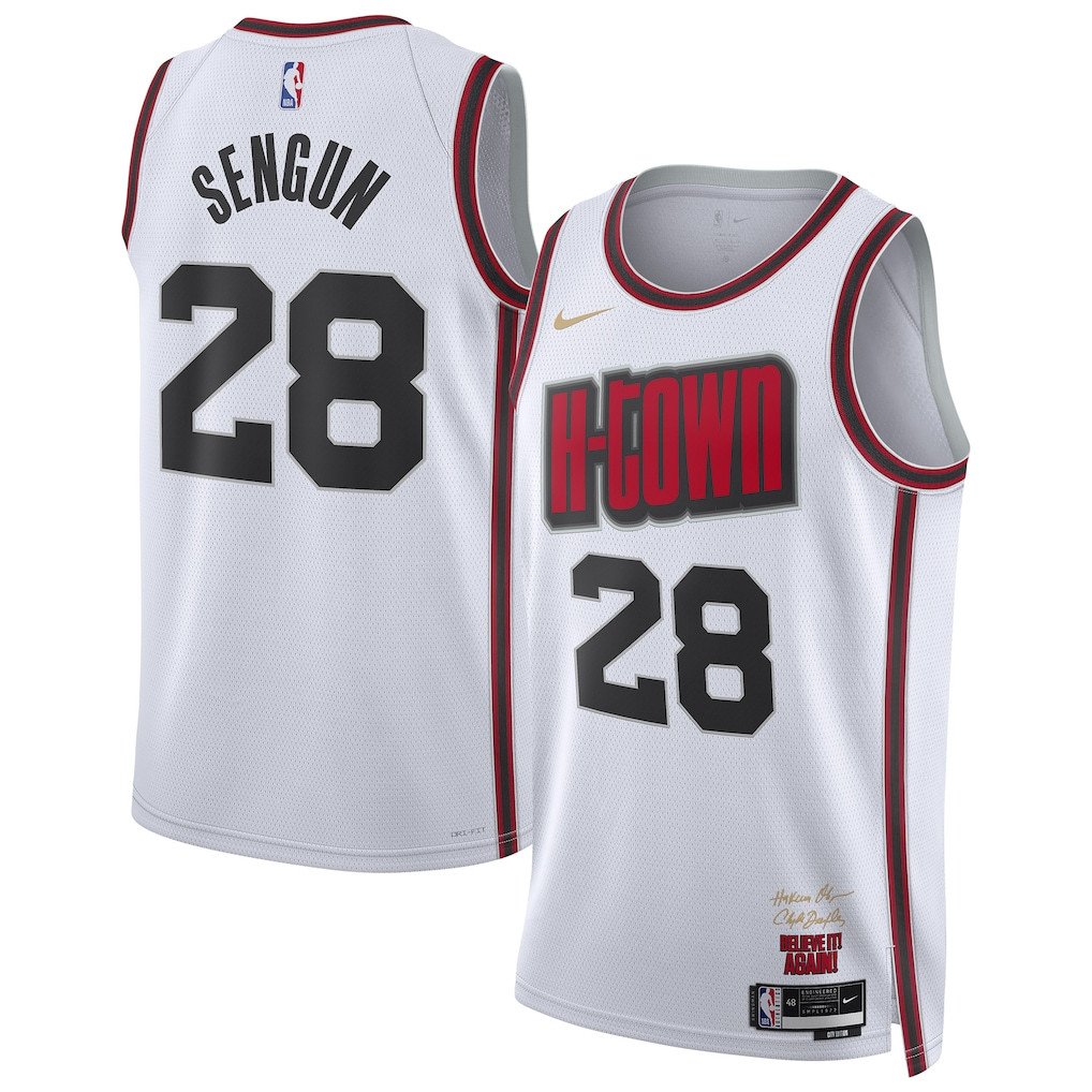 Alperen Sengun 28 Houston Rockets Unisex 2024/25 Swingman Player Jersey - City Edition - White