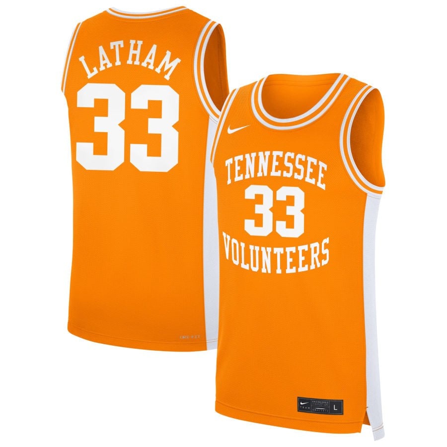 Alyssa Latham 33 Tennessee Volunteers Unisex Women's Basketball Nil Jersey - Orange