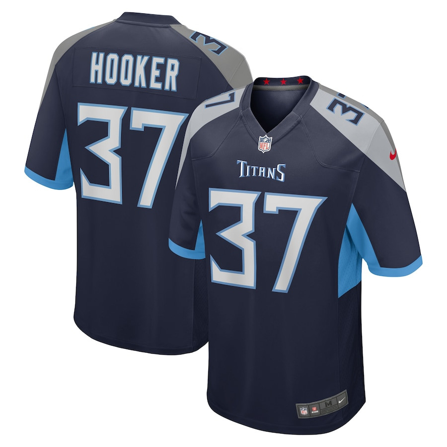 Amani Hooker 37 Tennessee Titans Game Men Jersey - Navy Js4649