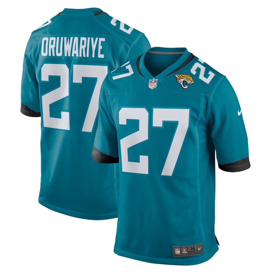 Amani Oruwariye 27 Jacksonville Jaguars Game Men Jersey - Teal Js4186