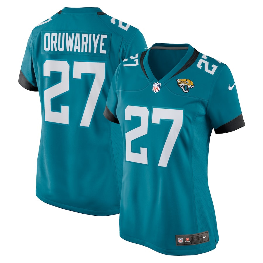 Amani Oruwariye 27 Jacksonville Jaguars Women Game Jersey - Teal Js8462