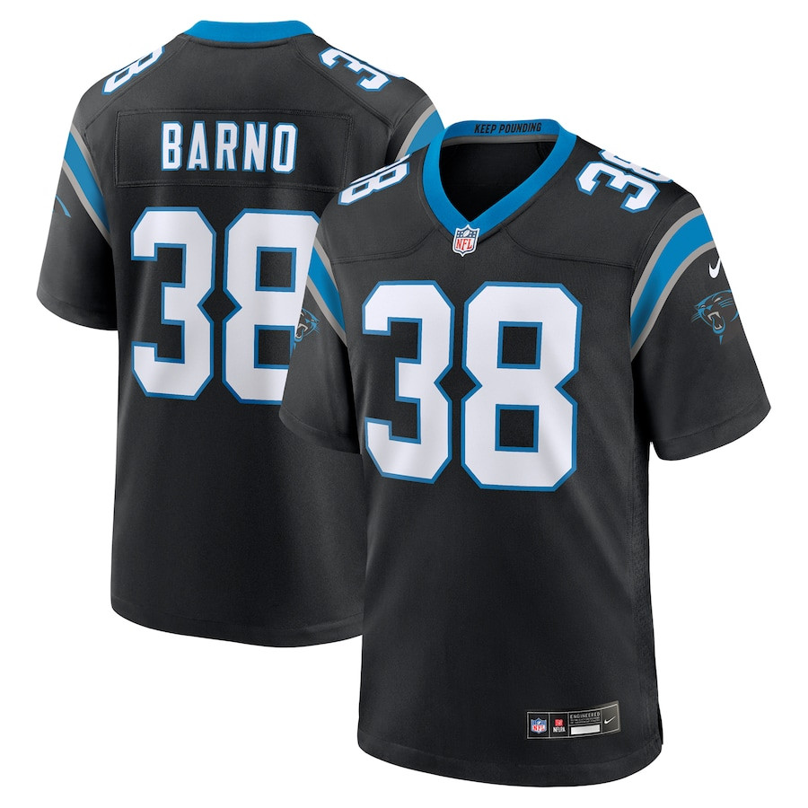 Amar? Barno 38 Carolina Panthers Game Men Jersey - Black Js7503