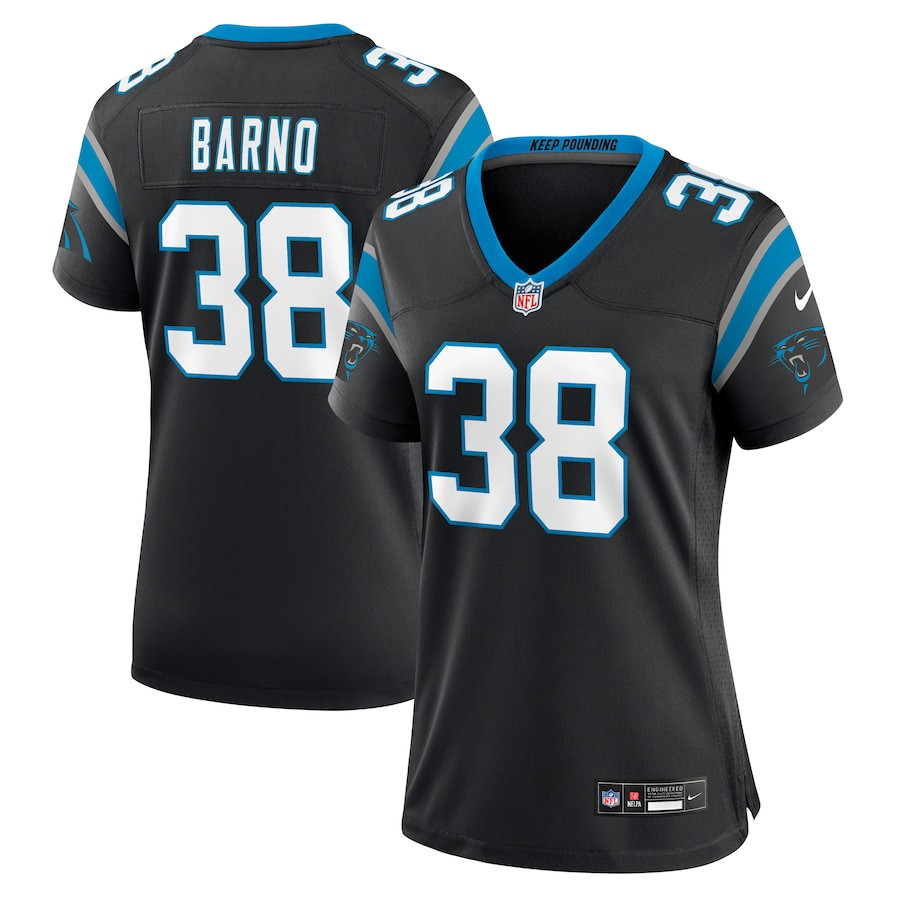 Amar? Barno 38 Carolina Panthers Women's Game Jersey - Black Js6034