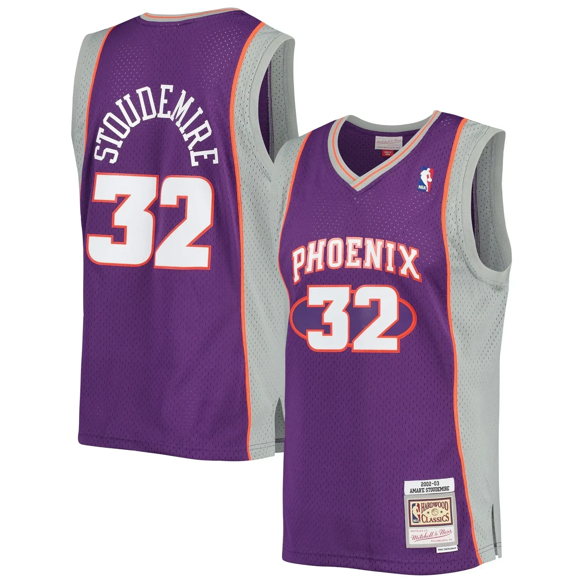 Amar'e Stoudemire Phoenix Suns Mitchell & Ness 2002-2003 Hardwood Classics Swingman Jersey - Purple