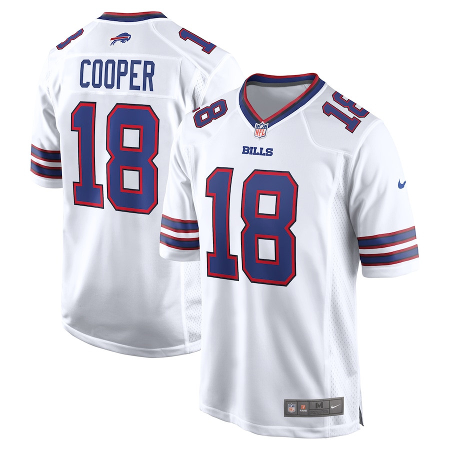 Amari Cooper 18 Buffalo Bills Game Men Jersey - White Js8130