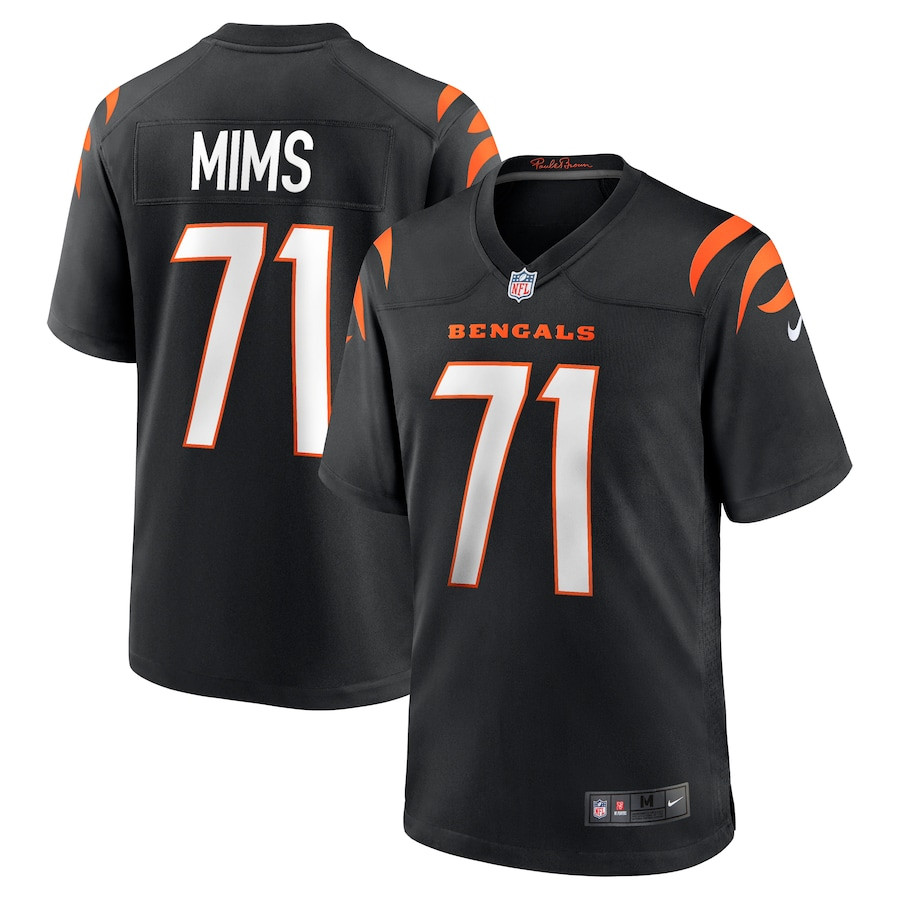 Amarius Mims 71 Cincinnati Bengals Player Game Men Jersey - Black Js8712