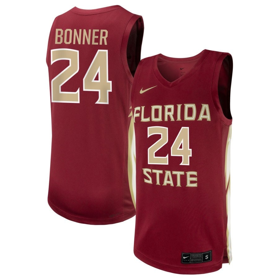 Amaya Bonner 24 Florida State Seminoles Unisex Nil Women's Basketball Jersey - Garnet