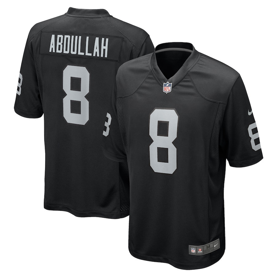 Ameer Abdullah 8 Las Vegas Raiders Team Game Men Jersey - Black Js7071