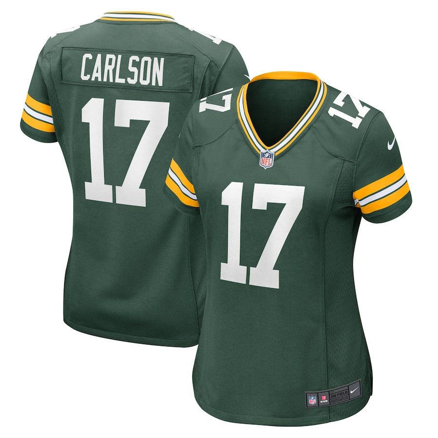 Anders Carlson 17 Green Bay Packers Women Game Jersey - Green Js7677