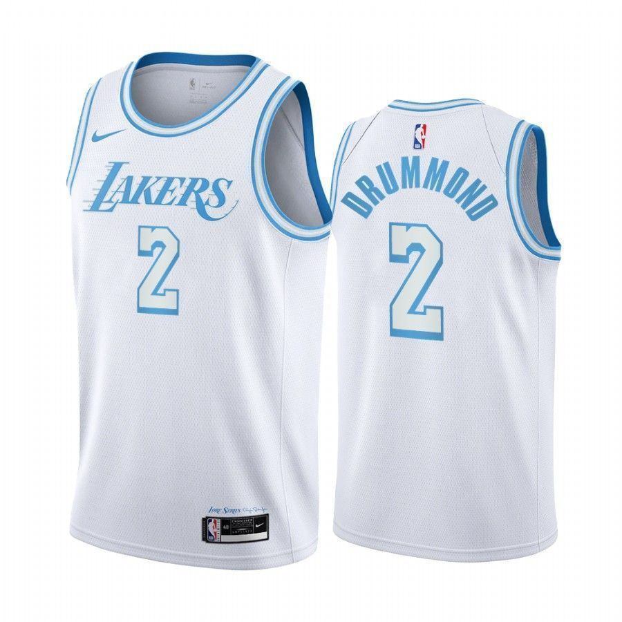 Andre Drummond Los Angeles Lakers 2 White City Edition Jersey