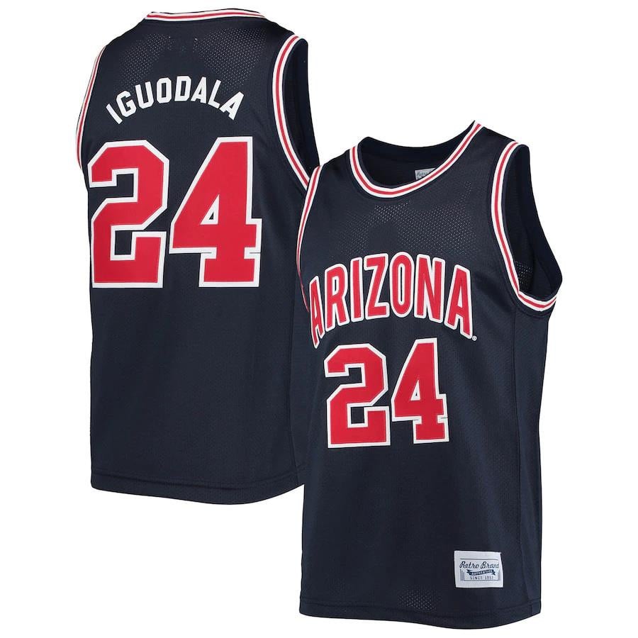 Andre Iguodala Arizona Wildcats Original Retro Commemorative Classic Basketball Jersey - Navy