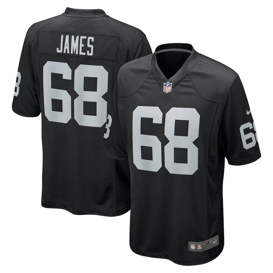 Andre James 68 Las Vegas Raiders Men Game Jersey - Black Js5723