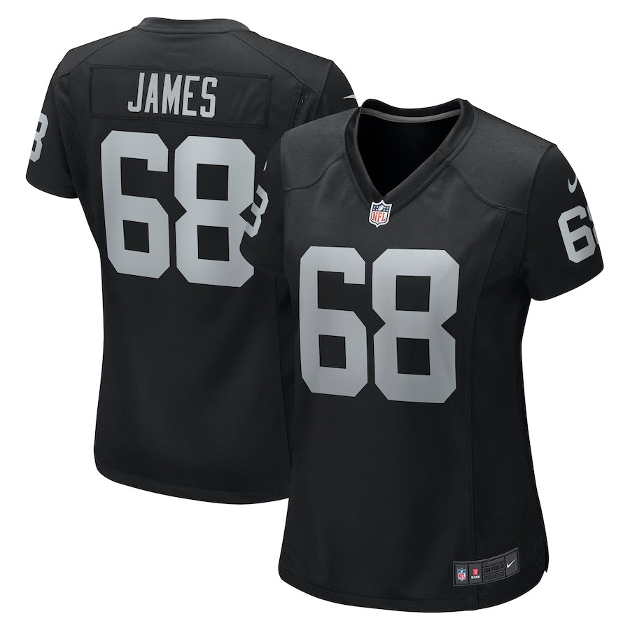 Andre James 68 Las Vegas Raiders Women Game Jersey - Black Js4331