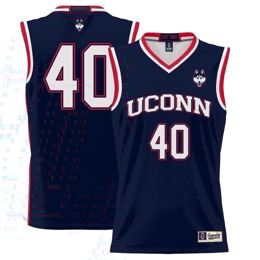 Andre Johnson Jr. 40 Uconn Huskies Basketball Men Jersey - Navy