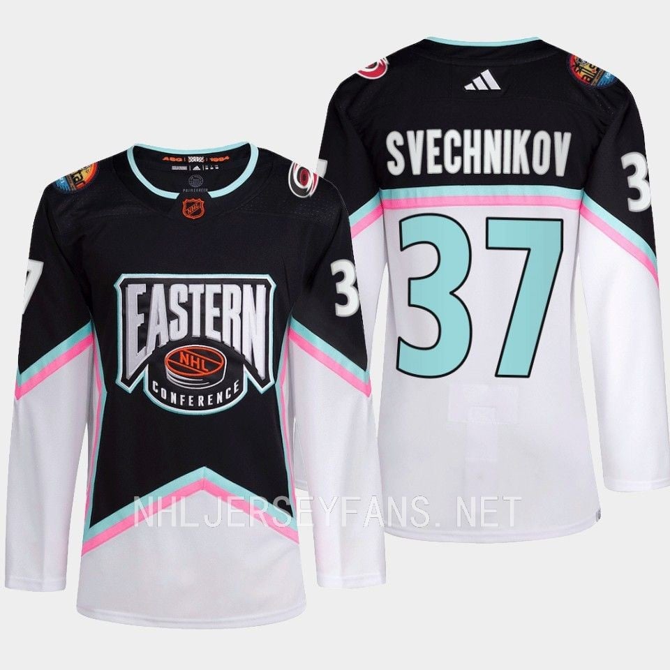 Andrei Svechnikov 37 Carolina Hurricanes Black Jersey 2023 All-star Eastern Conference