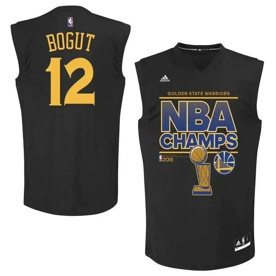 Andrew Bogut Golden State Warriors 2015 Finals Champions Jersey - Black