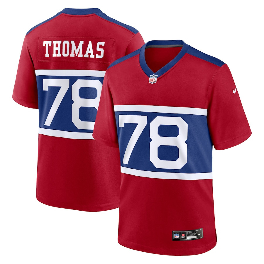 Andrew Thomas 78 New York Giants Alternate Game Men Jersey - Century Red Js4542