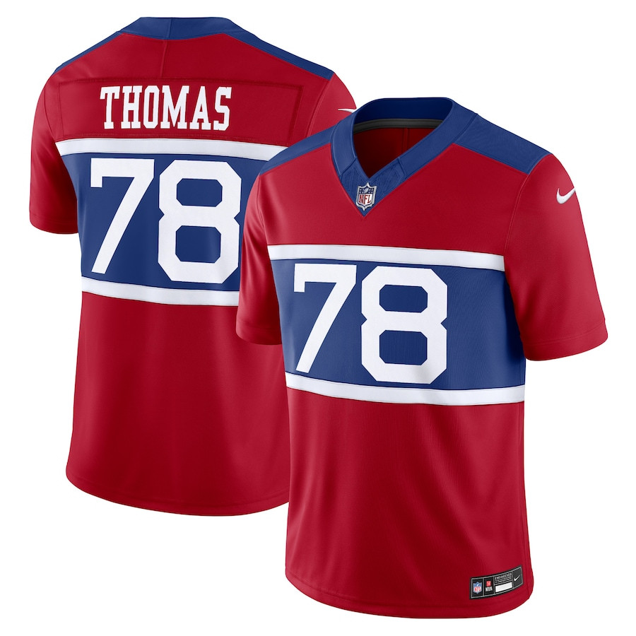 Andrew Thomas 78 New York Giants Alternate Vapor F.u.s.e. Limited Men Jersey - Century Red Js9596
