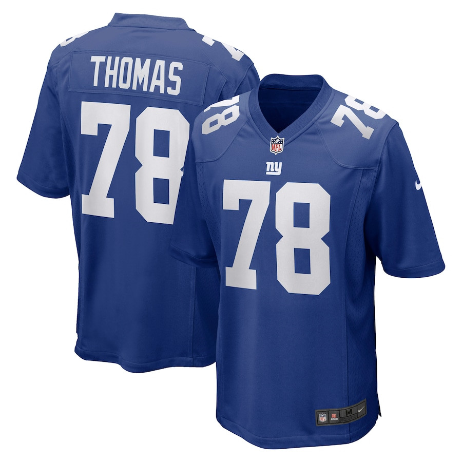 Andrew Thomas 78 New York Giants Men Game Jersey - Royal Js3293