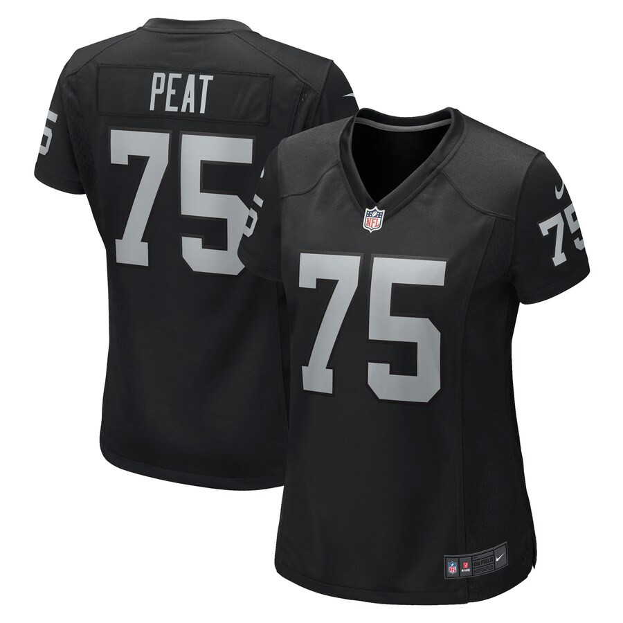Andrus Peat 75 Las Vegas Raiders Women's Team Game Jersey - Black Js8588
