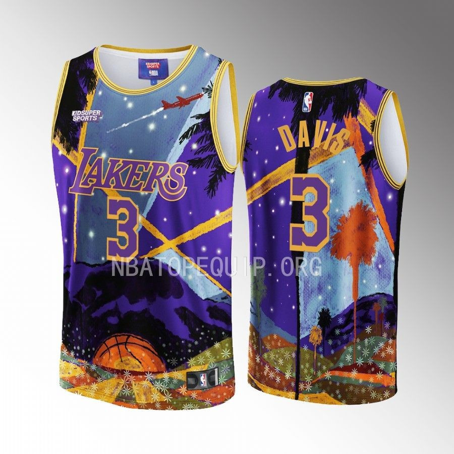 Anthony Davis 3 Los Angeles Lakers Nba & Kidsuper Studios Unisex Hometown Jersey