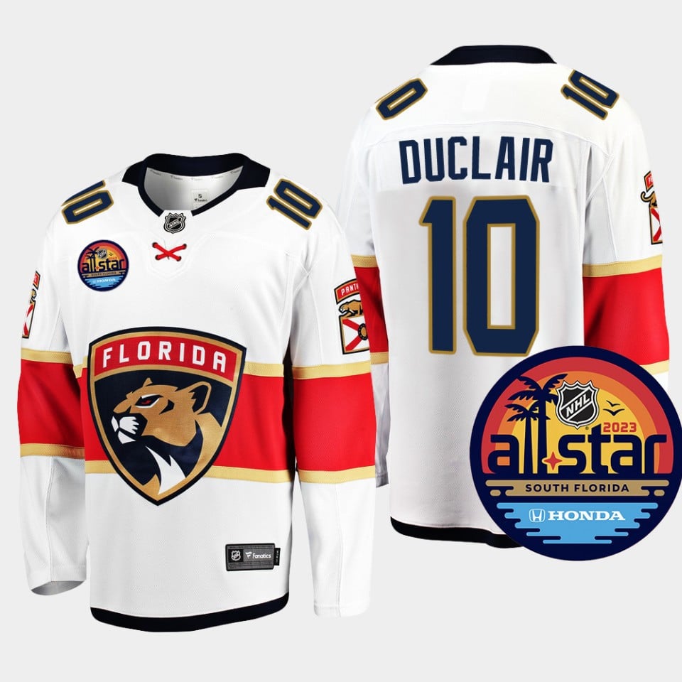 Anthony Duclair 10 Florida Panthers 2023 All-star Game Jersey White Equipment