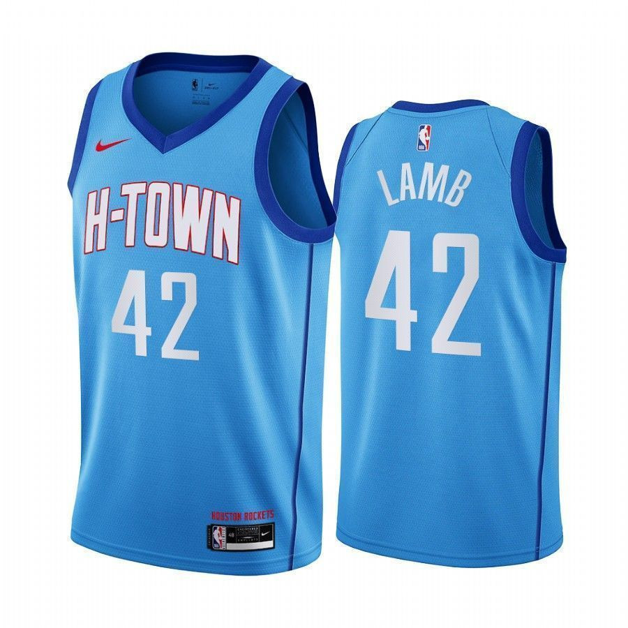 Anthony Lamb Houston Rockets City Edition Blue 42 Jersey