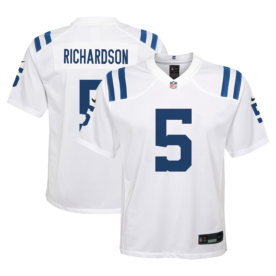 Anthony Richardson 5 Indianapolis Colts Youth Player Game Jersey - White Js6283