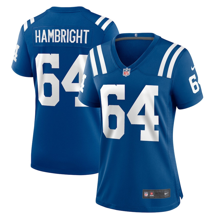Arlington Hambright 64 Indianapolis Colts Women's Game Jersey - Royal Js1839