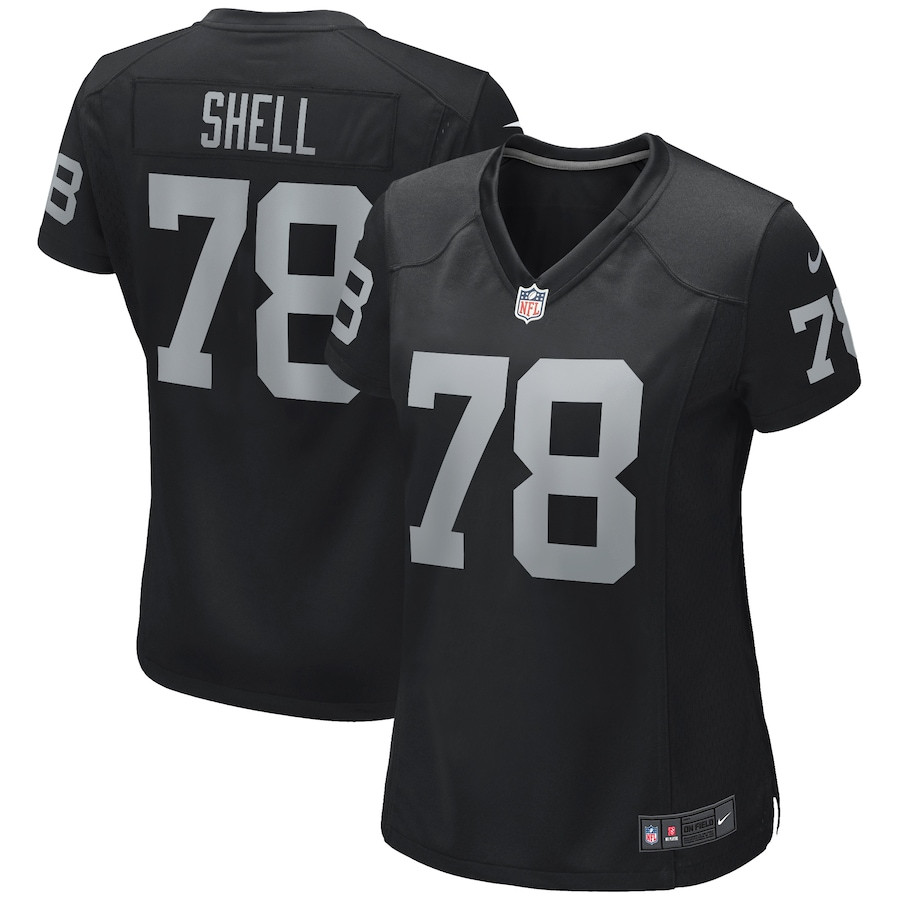 Art Shell 78 Las Vegas Raiders Women Game Retired Jersey - Black Js5052