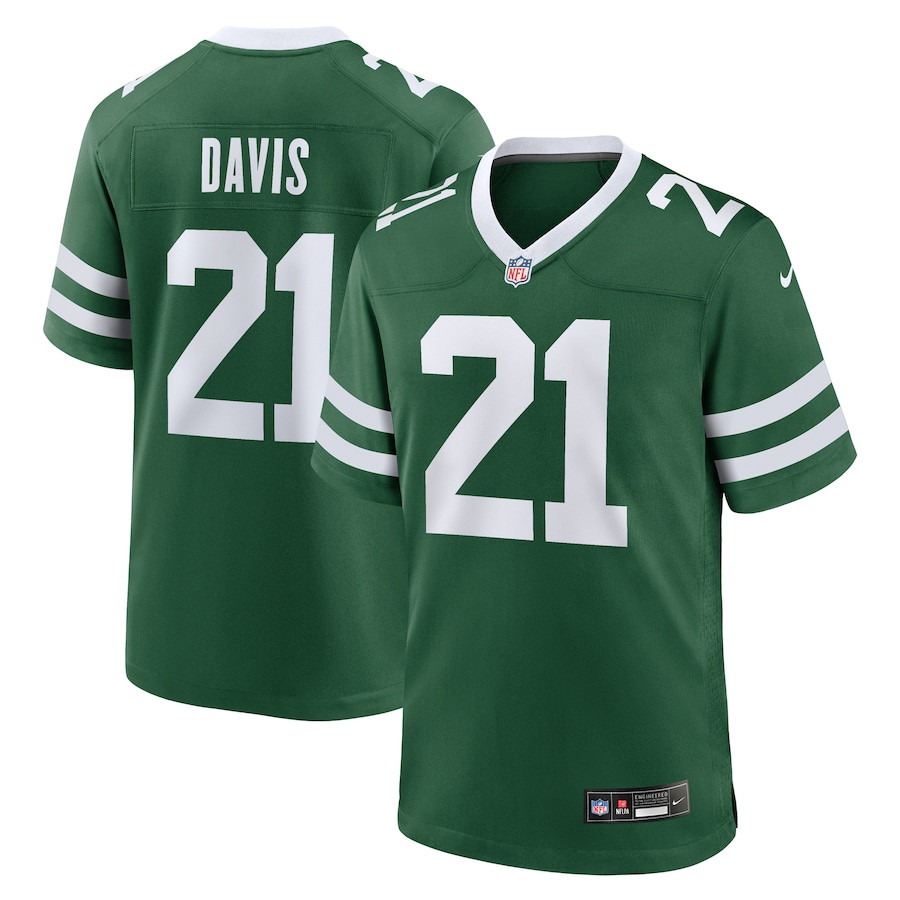 Ashtyn Davis 21 New York Jets Team Game Men Jersey - Legacy Green Js8195