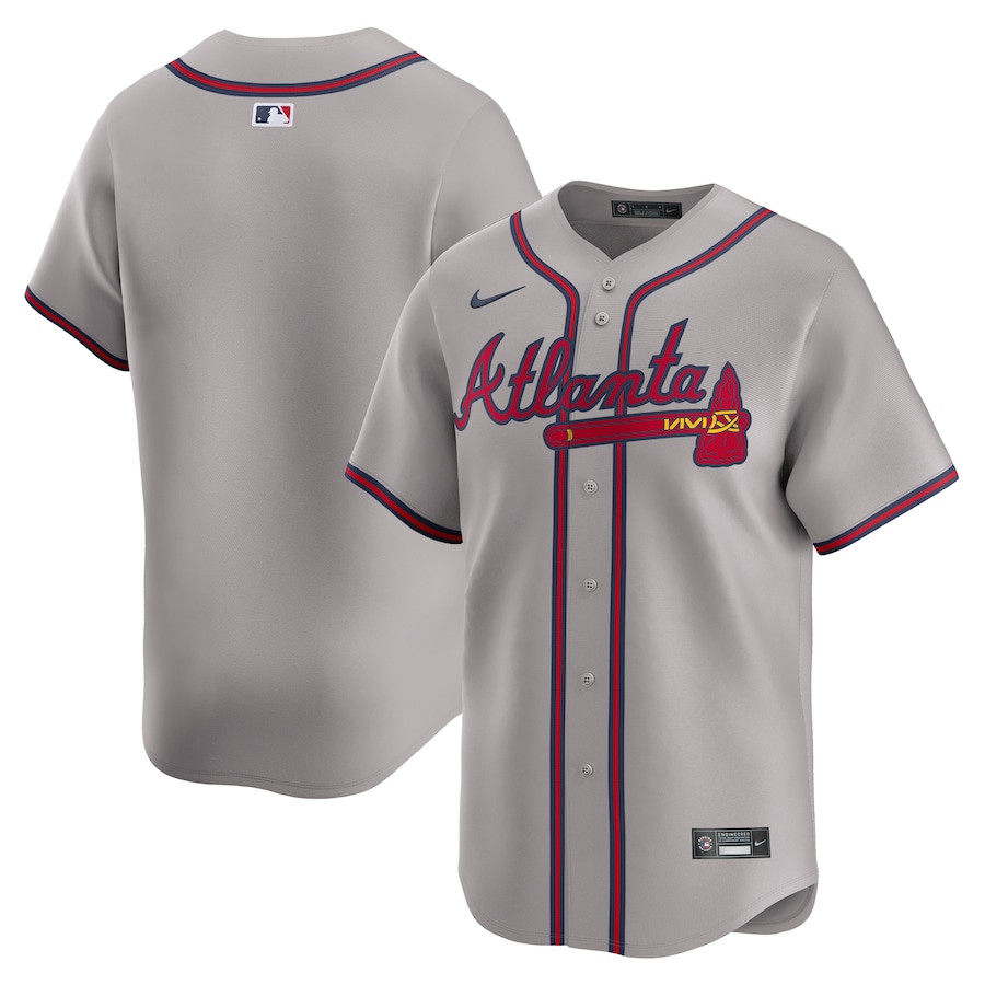 Atlanta Braves Away Limited Men Jersey - Gray