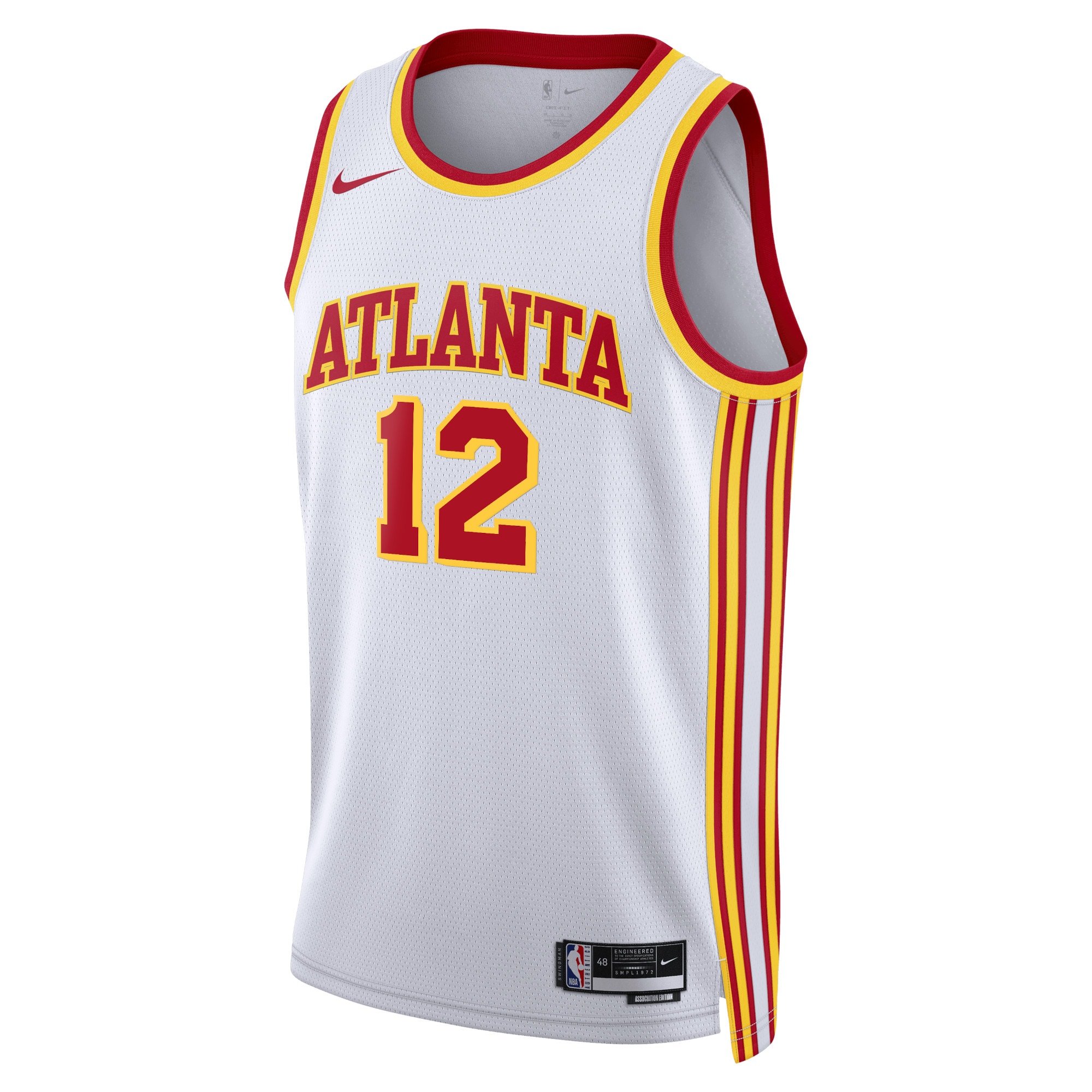 Atlanta Hawks Association Edition Swingman Jersey - White - De'andre Hunter - Unisex