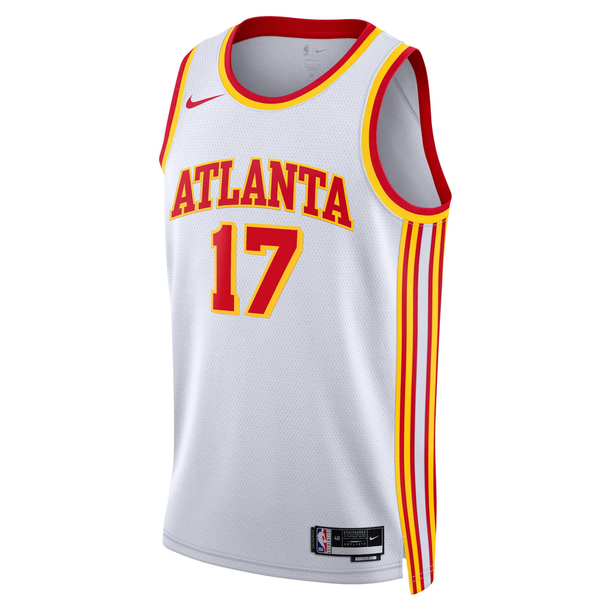 Atlanta Hawks Association Edition Swingman Jersey - White - Onyeka Okongwu - Unisex