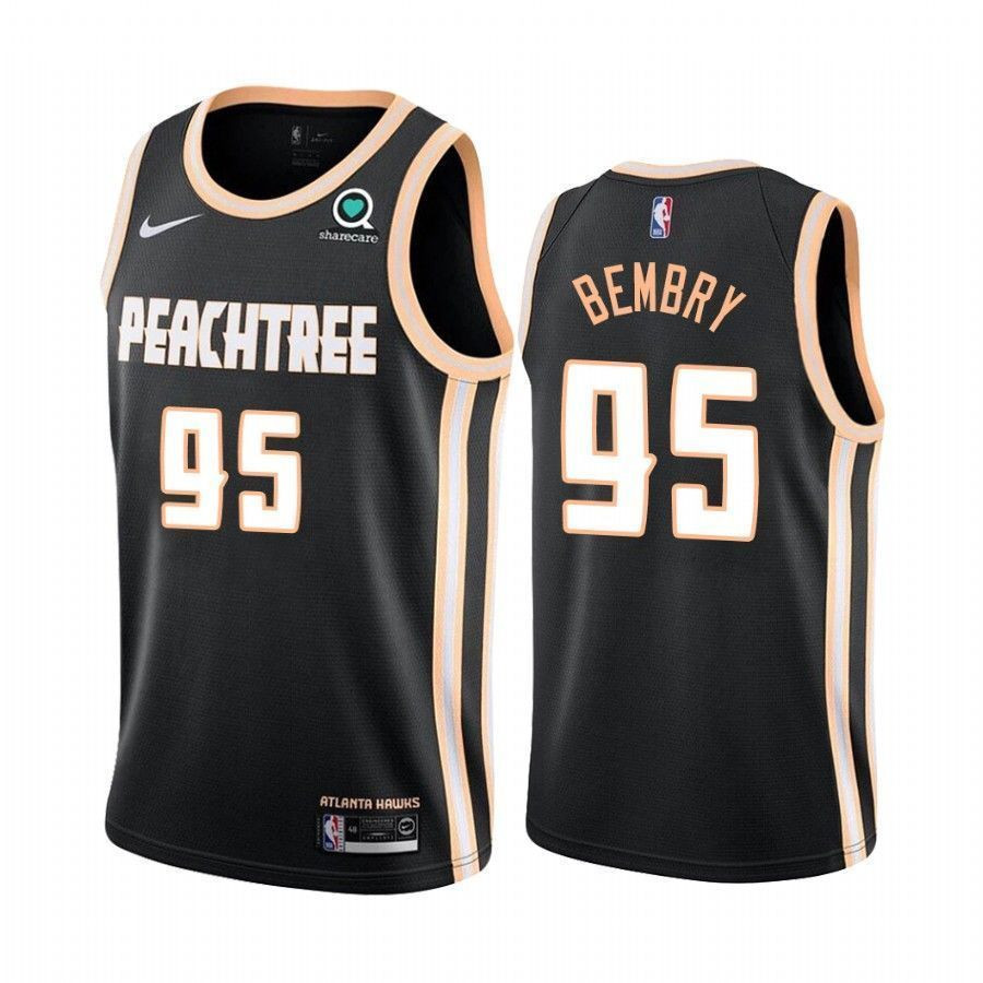 Atlanta Hawks Deandre' Bembry 95 City Men's Jersey