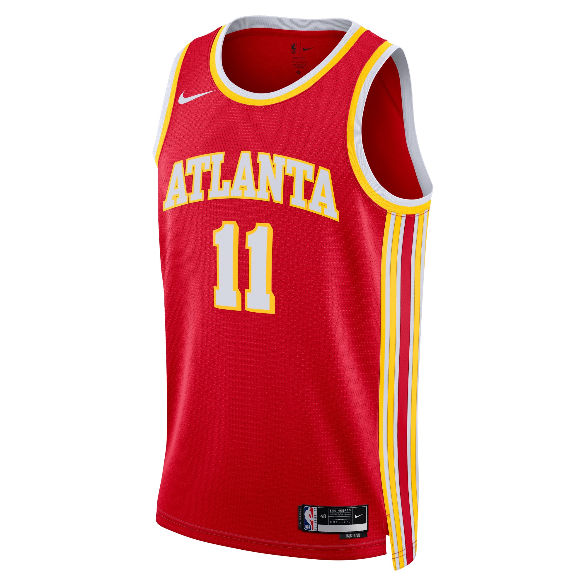 Atlanta Hawks Icon Edition Swingman Jersey - Red - Trae Young - Unisex