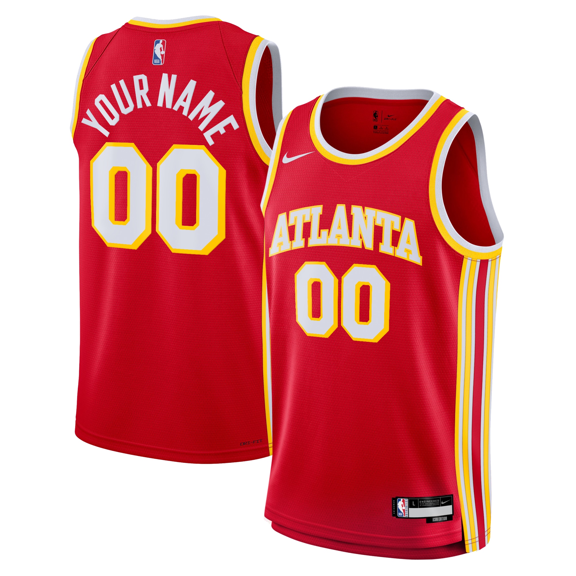 Atlanta Hawks Icon Swingman Jersey - Custom - Youth