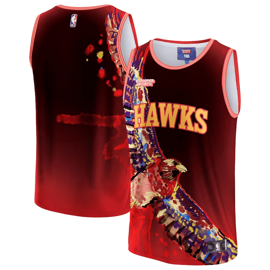 Atlanta Hawks Nba & Kidsuper Studios Unisex Hometown Jersey - Red