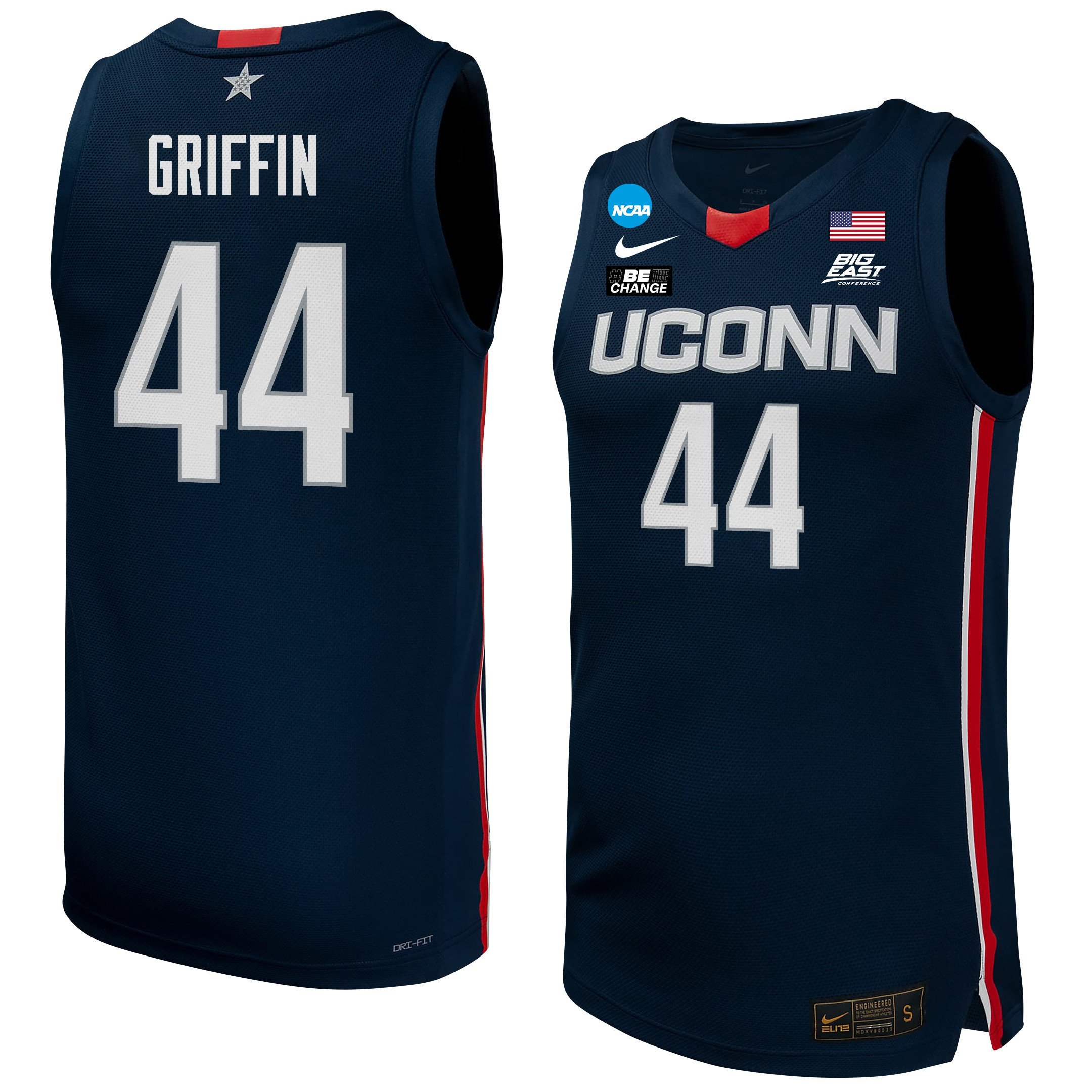 Aubrey Griffin 44 Uconn Huskies 2024 Women's Basketball Jersey - Navy, Unisex Jersey