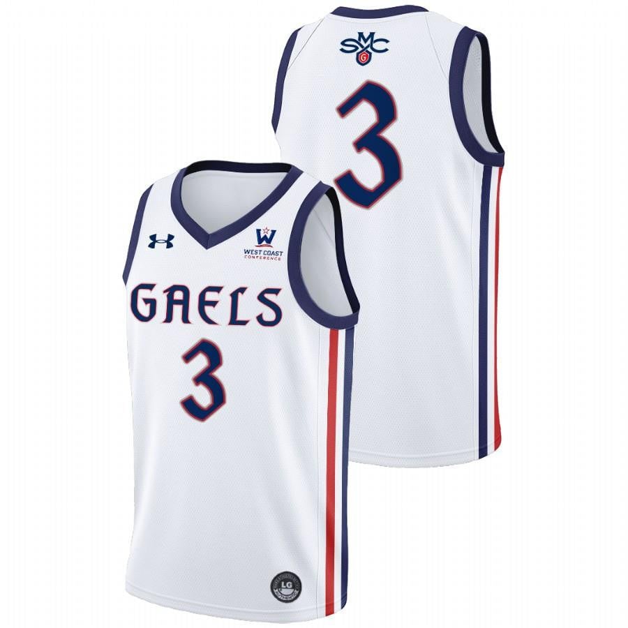 Augustas Marciulionis 3 White Saint Mary's Gaels 2022 College Basketball Jersey