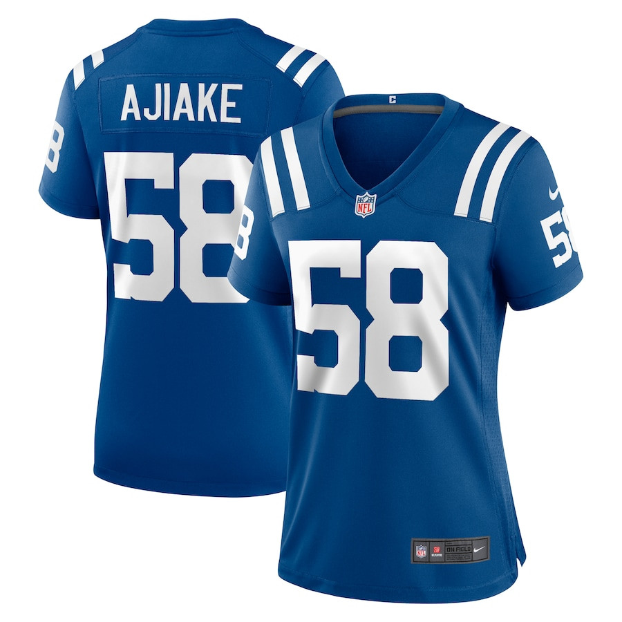Austin Ajiake 58 Indianapolis Colts Women's Game Jersey - Royal Js6876