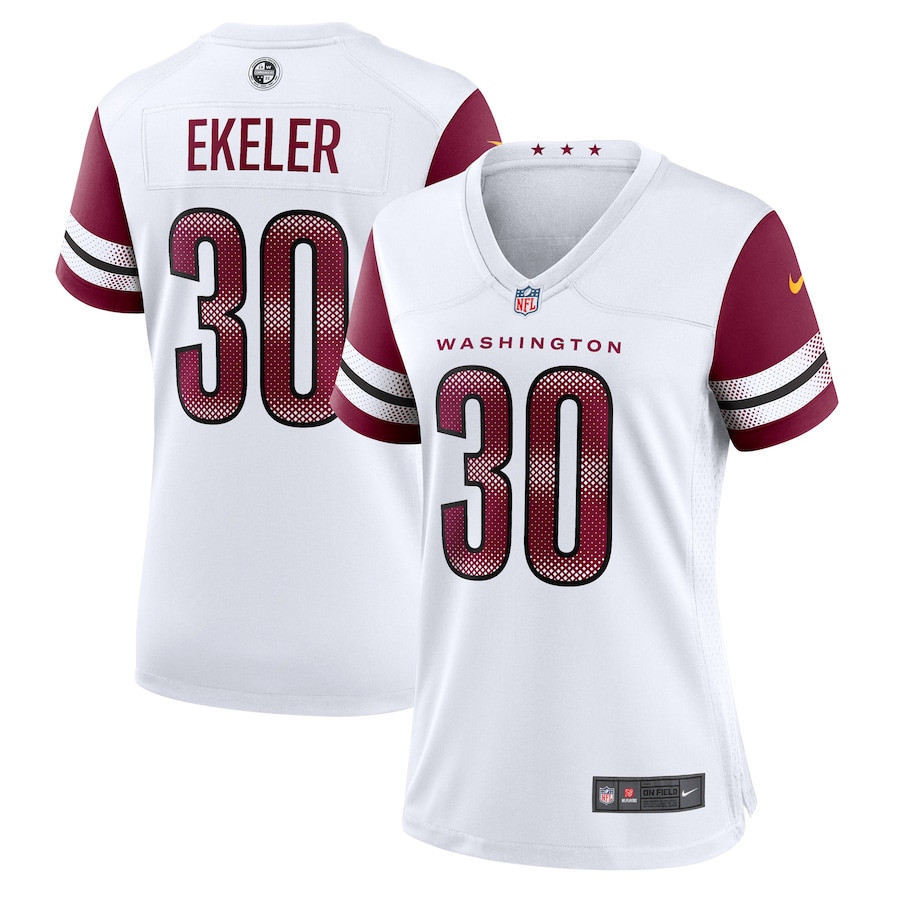 Austin Ekeler 30 Washington Commanders Women's Game Jersey - White Js5563