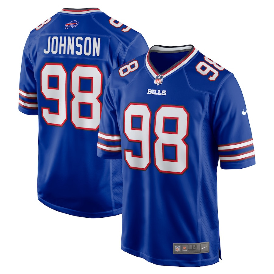 Austin Johnson 98 Buffalo Bills Game Men Jersey - Royal Js1305