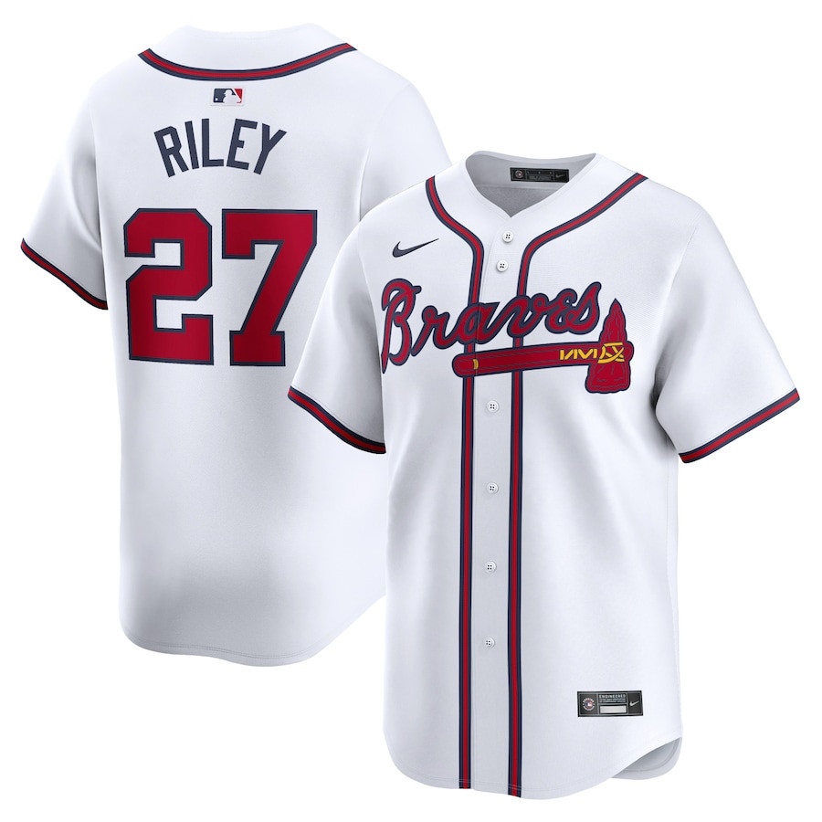 Austin Riley 27 Atlanta Braves Home Limited Player Men Jersey - White
